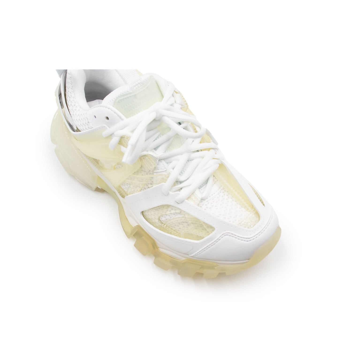 Track Clear Sole Sneaker in White