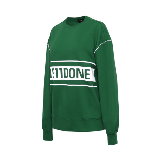 Reflective Logo Sweatshirt in Green