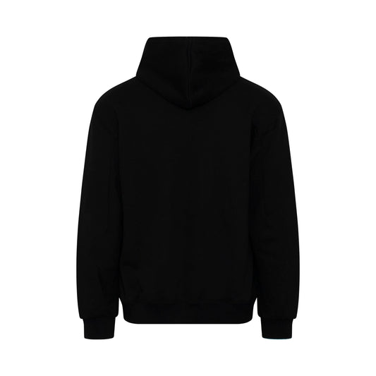 Puppet Embroidery Hoodie in Black