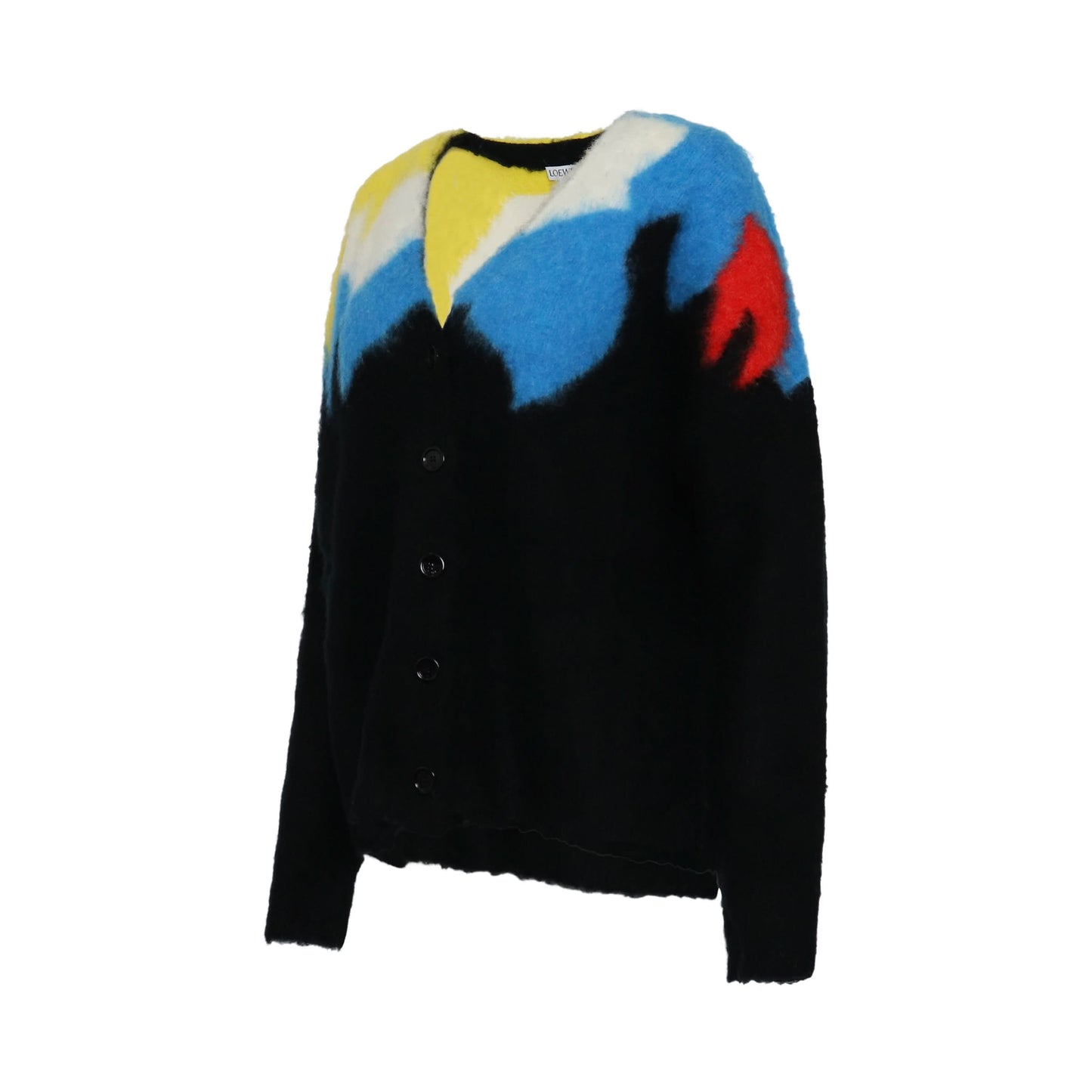 Intarsia Cardigan in Black