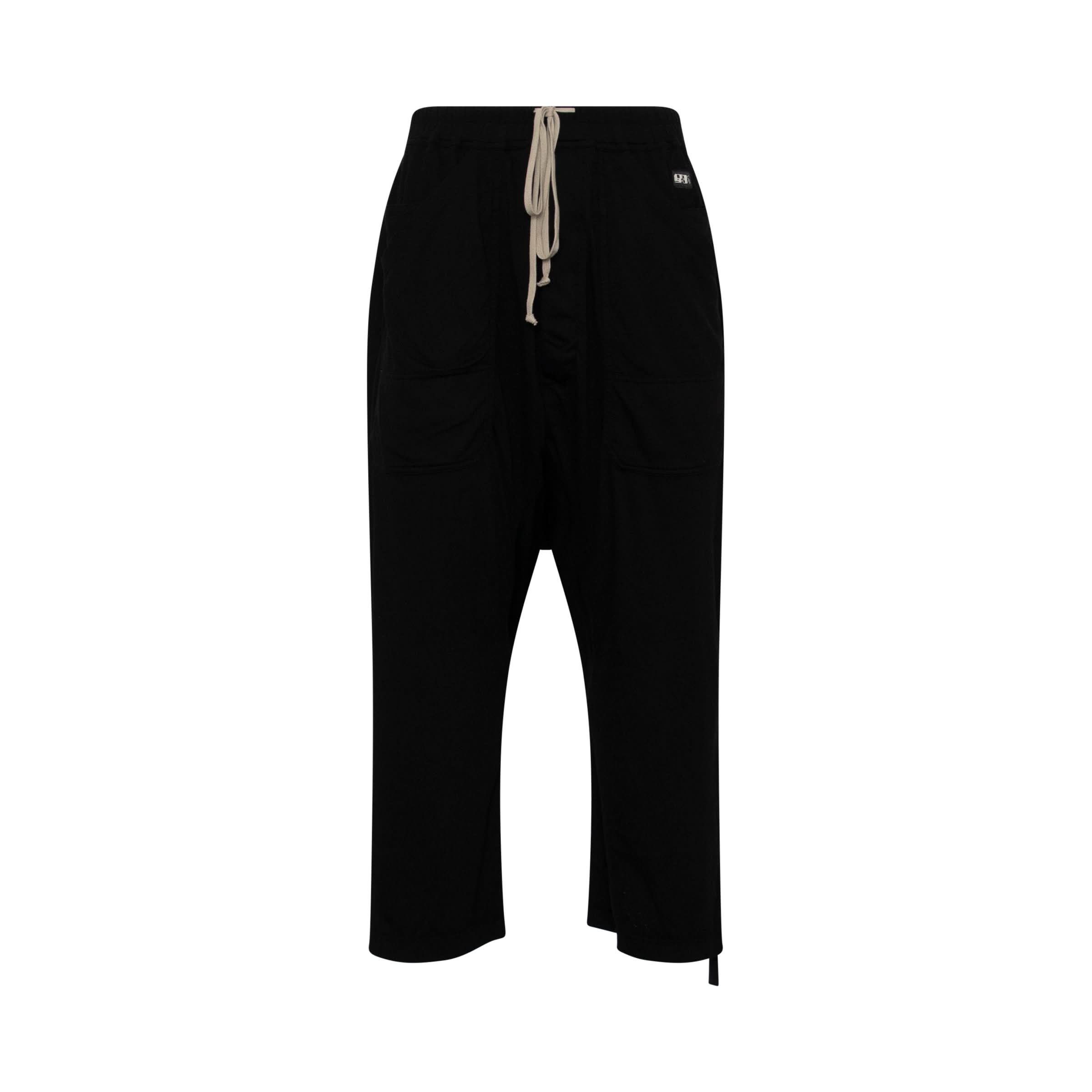 DRKSHDW Cropped Cargo Pants in Black