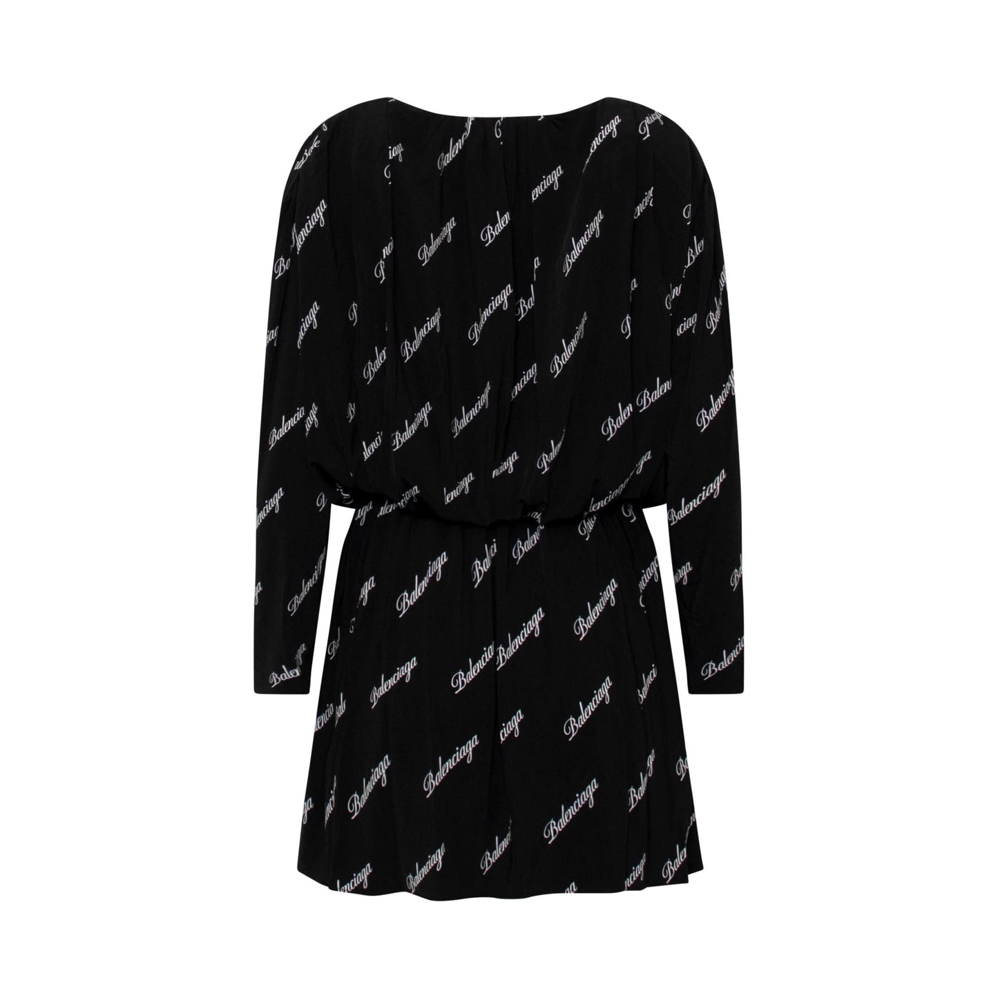 Allover Logo Mini Dress in Black