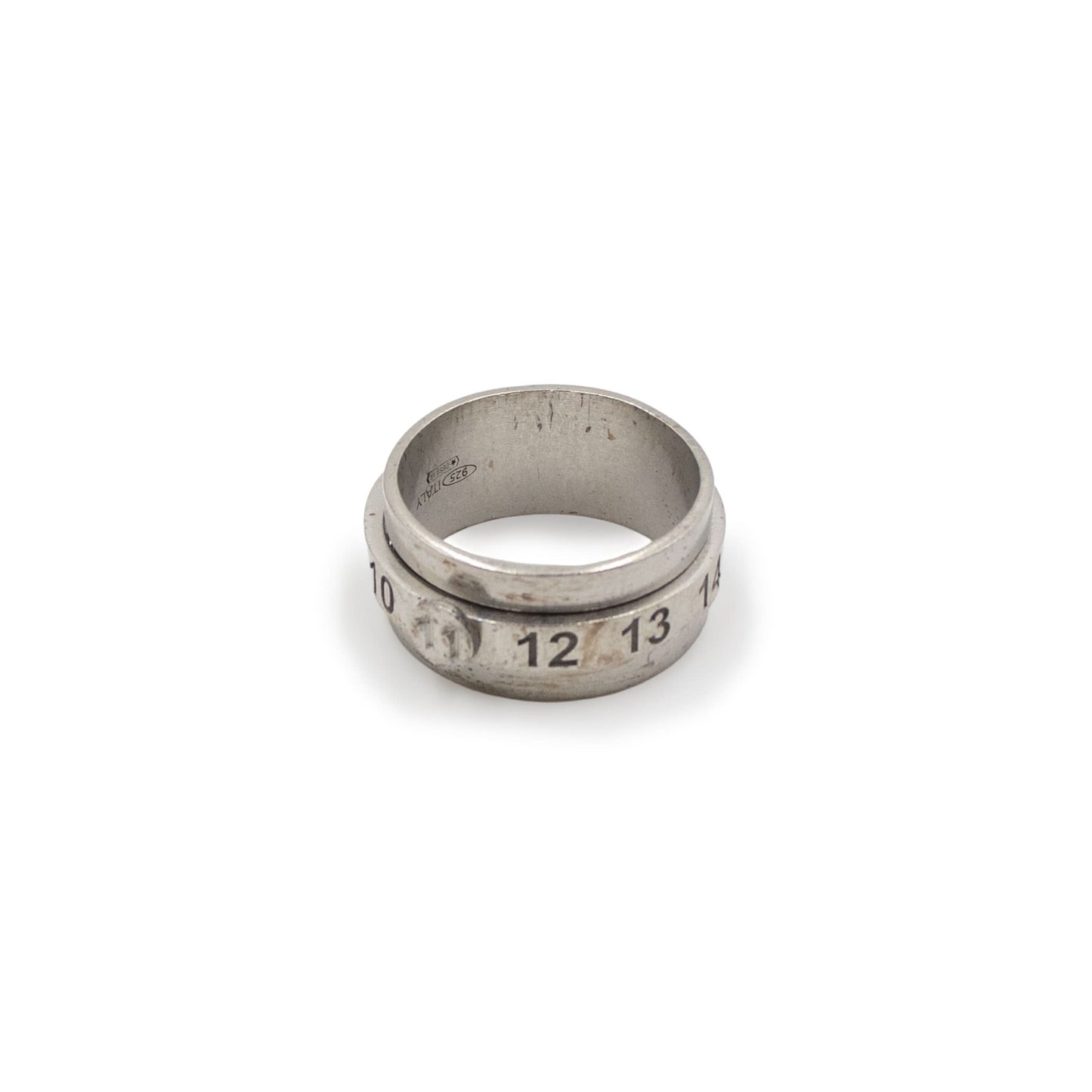 Number Engraved Ring in Silver