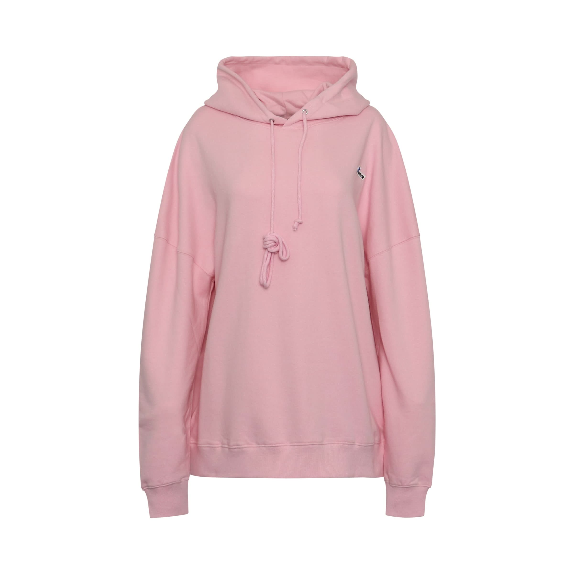 WD Embroidered Logo Hoodie in Pink