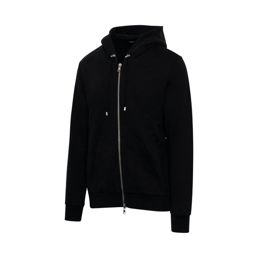 Classic Logo Zip Hoodie in Black