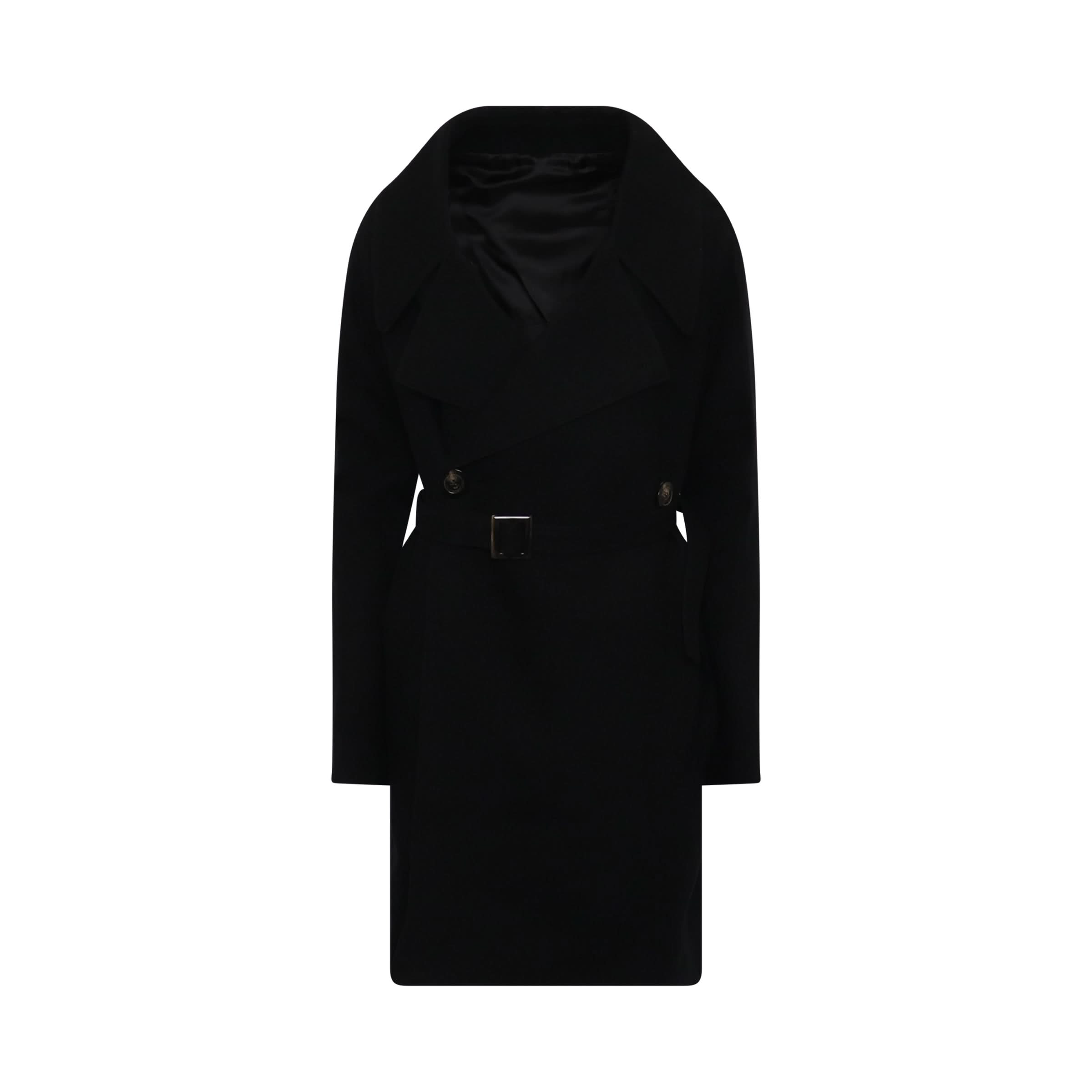 Performa Padded Trench Coat in Black