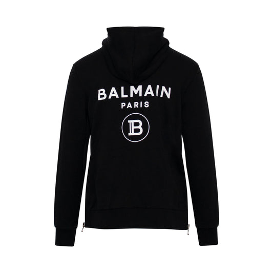 Classic Logo Zip Hoodie in Black