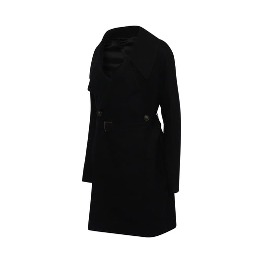 Performa Padded Trench Coat in Black