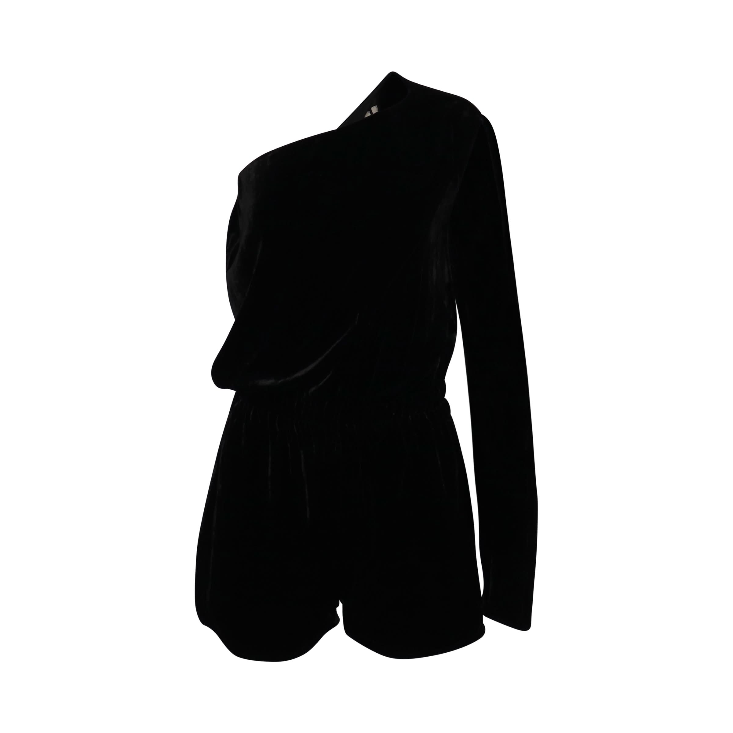 Cropped Flightsuit in Black