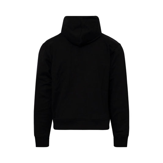 Tone On Tone Tiger Hoodie in Black