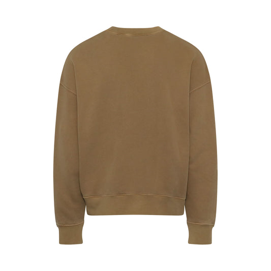 Gd Curved Logo Sweatshirt in Beige