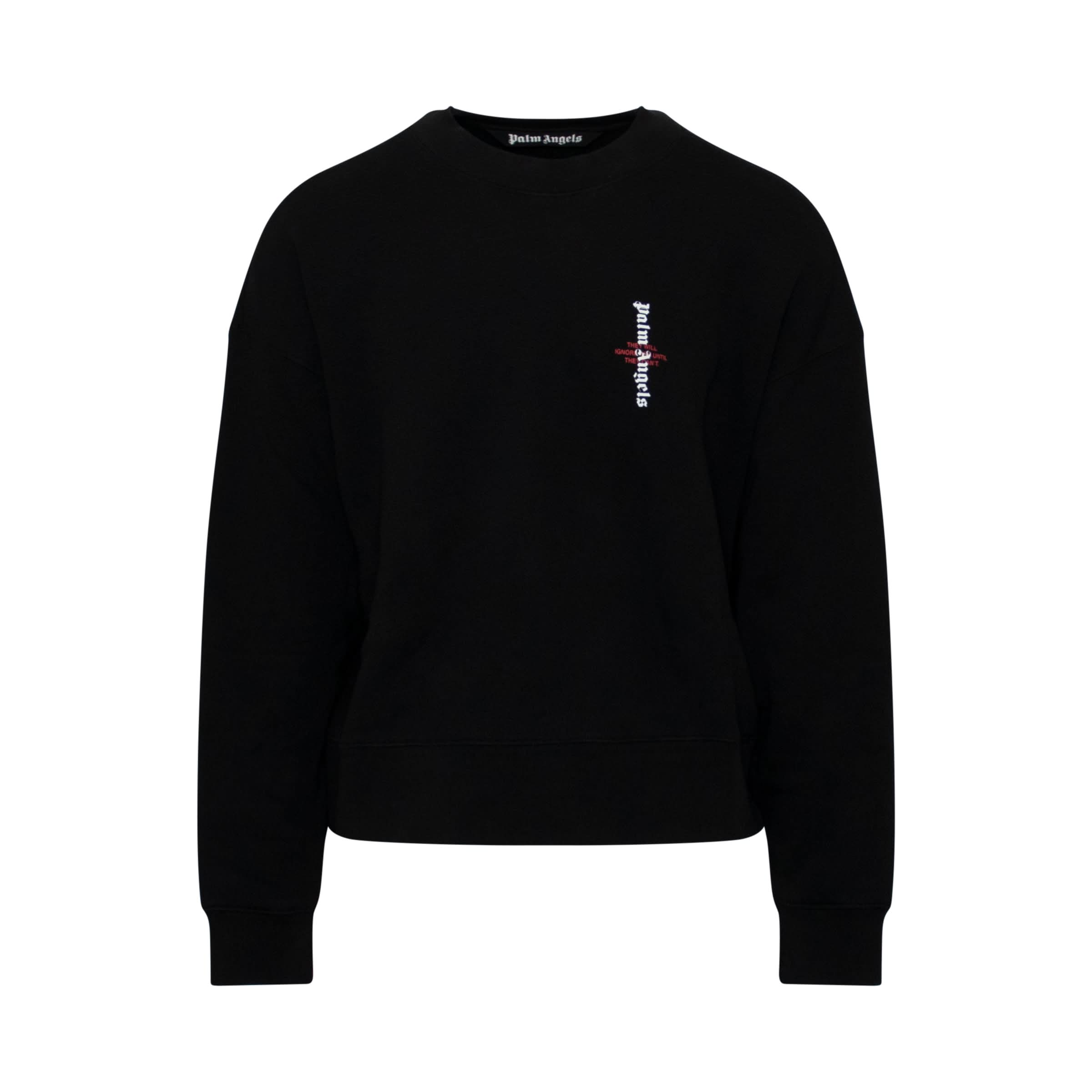 Statement Logo Knitwear in Black