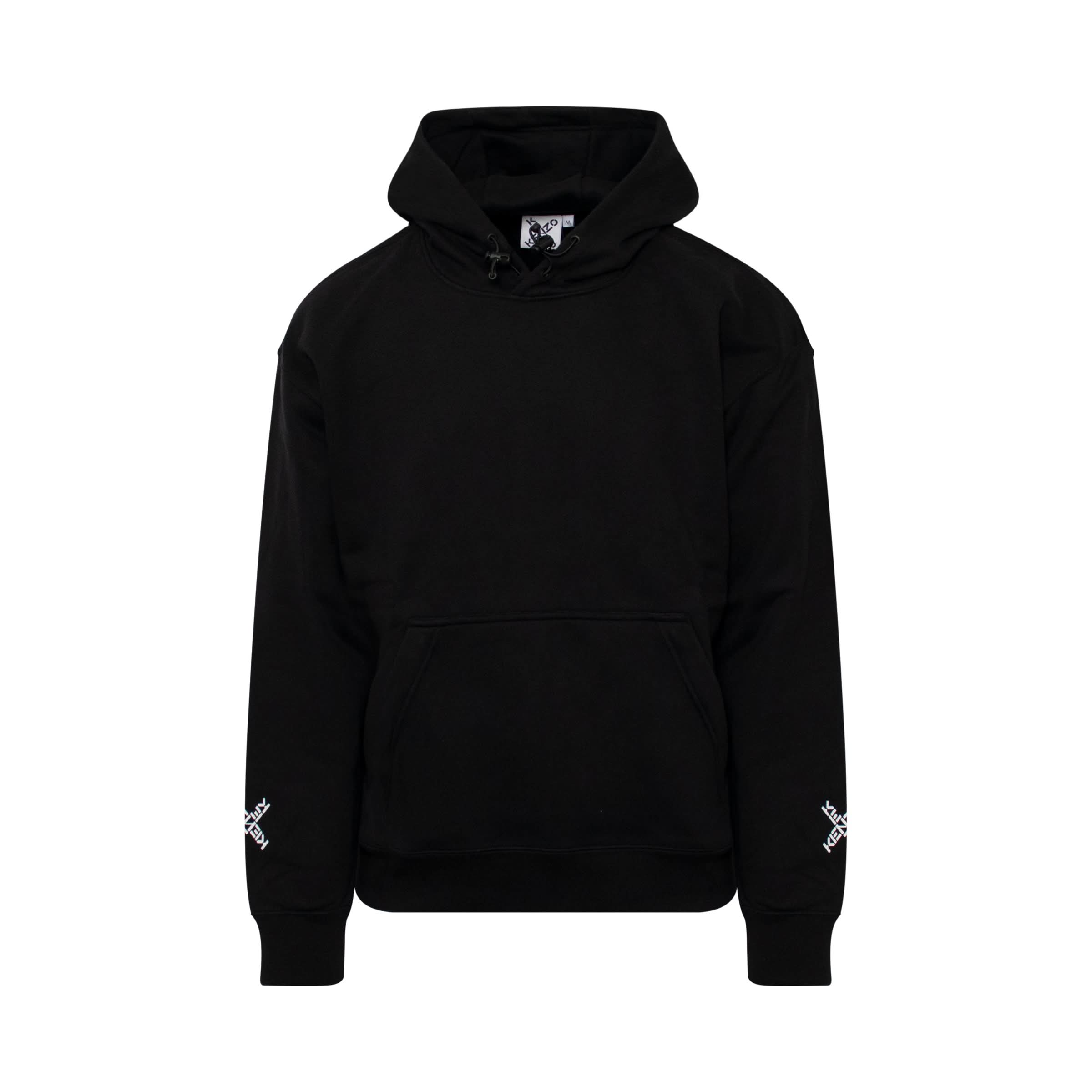 Kenzo Sport X Logo Hoodie in Black