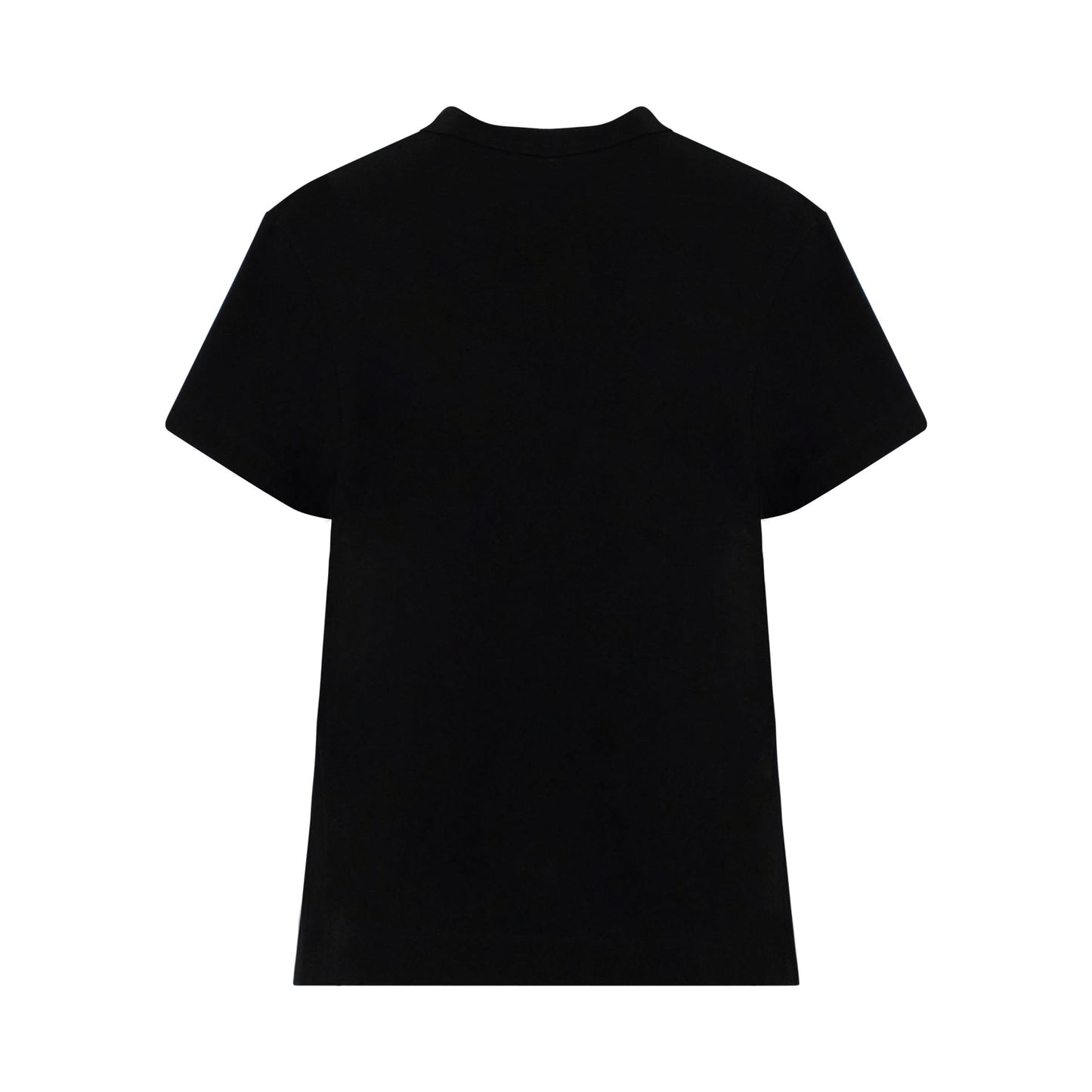 Classic Pleated Side T-Shirt in Black