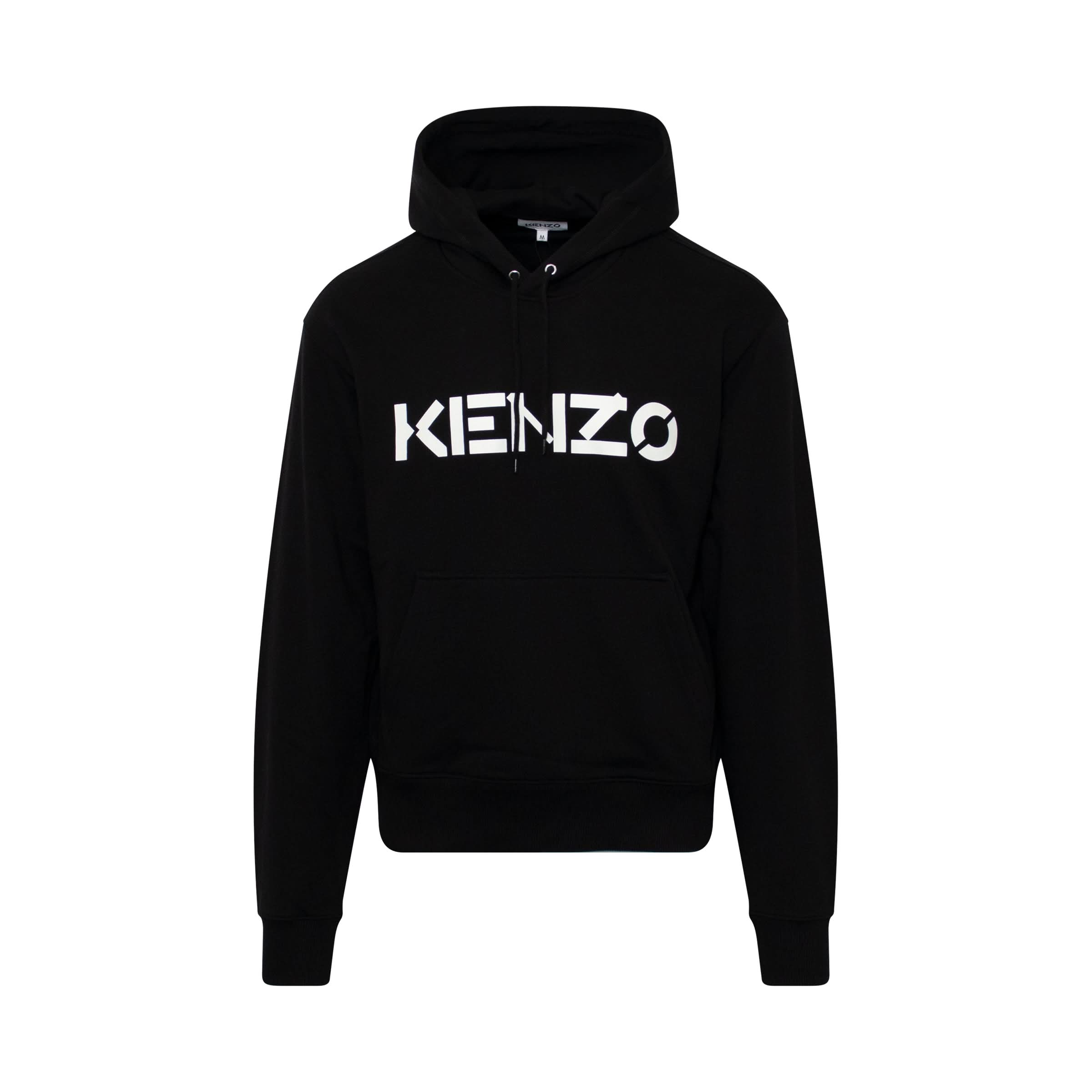 Kenzo New Logo Hoodie in Black