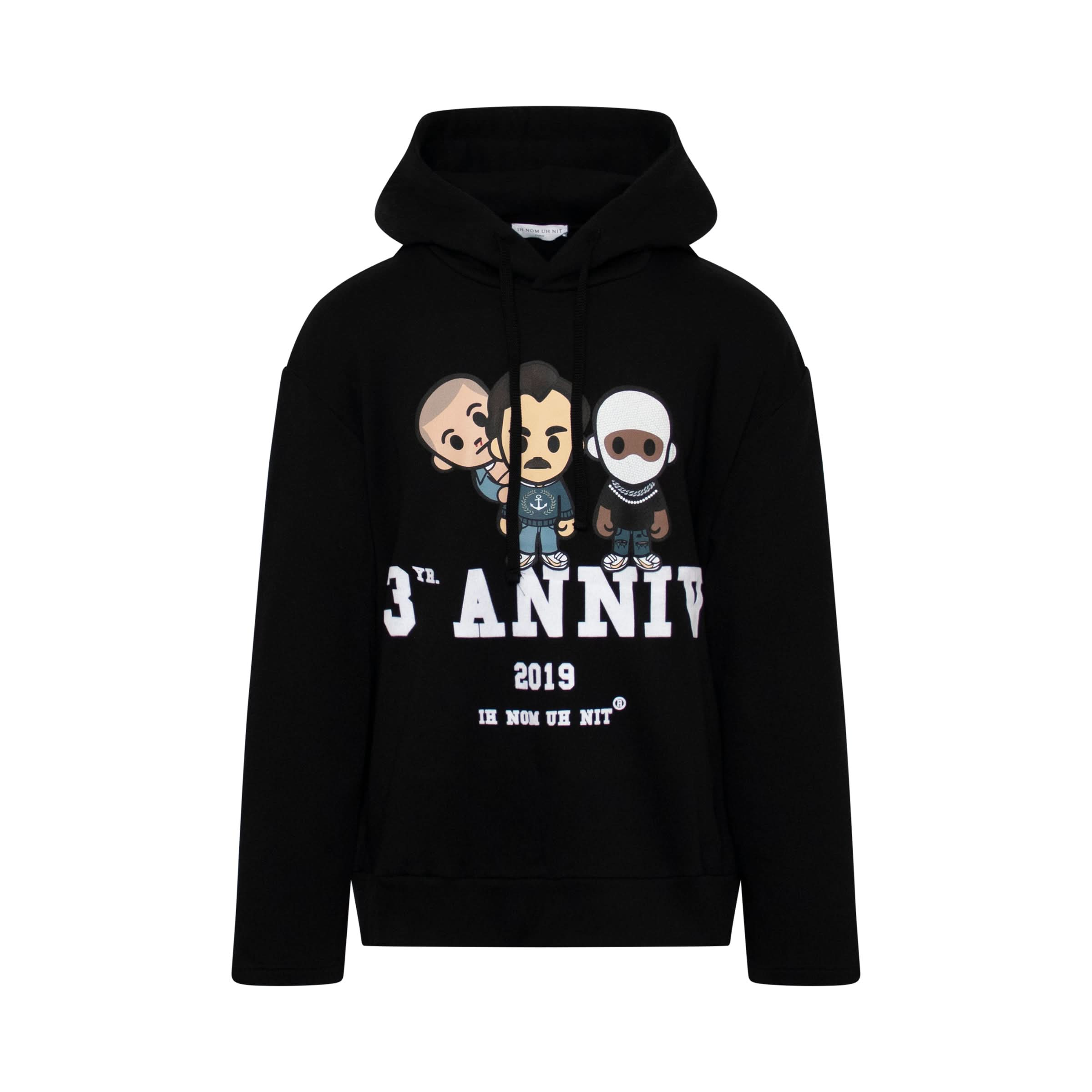 All 3 Anniversary Hoodie in Black