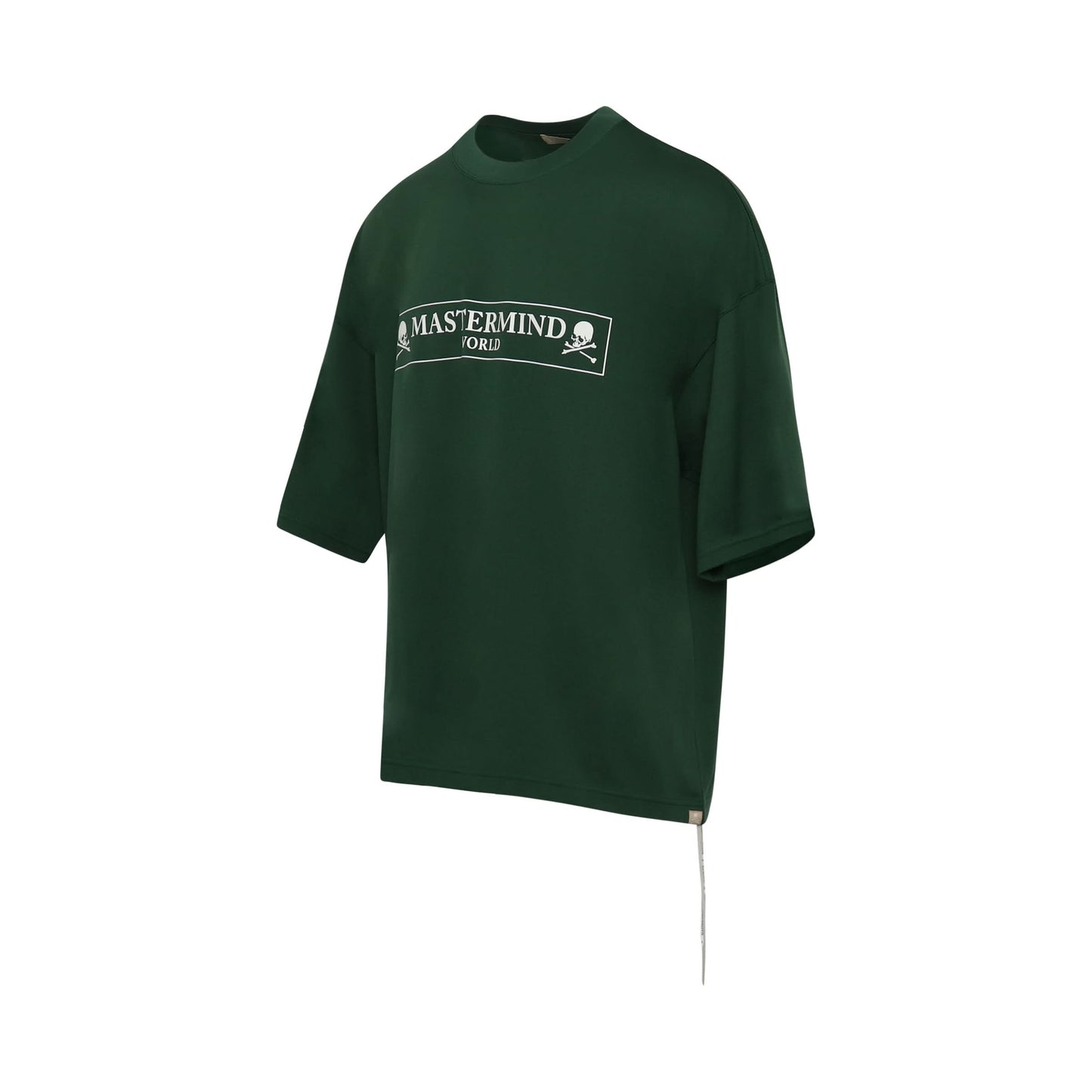 Boxed Logo Boxy Fit T-Shirt in Green