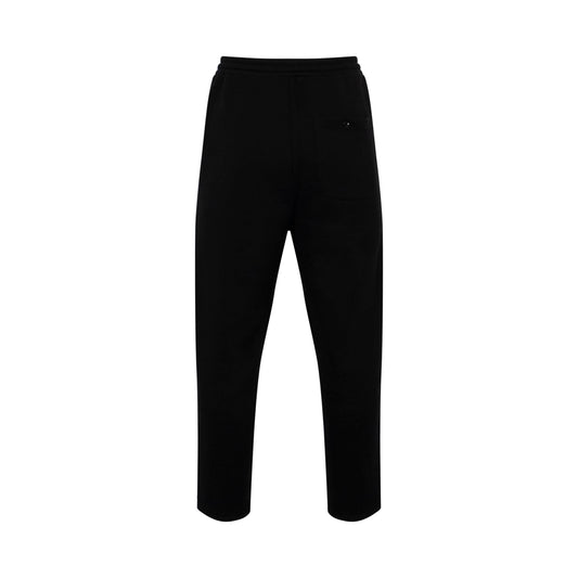 Puppet Embroidery Sweat Pants in Black