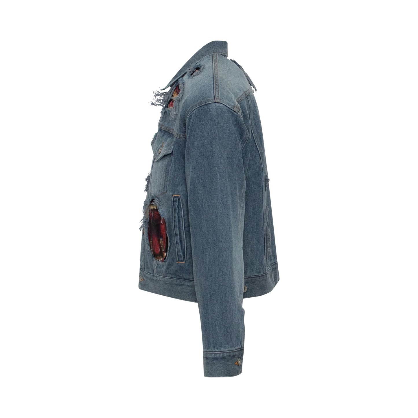 Recycle Denim Monster Repair Jacket in Indigo