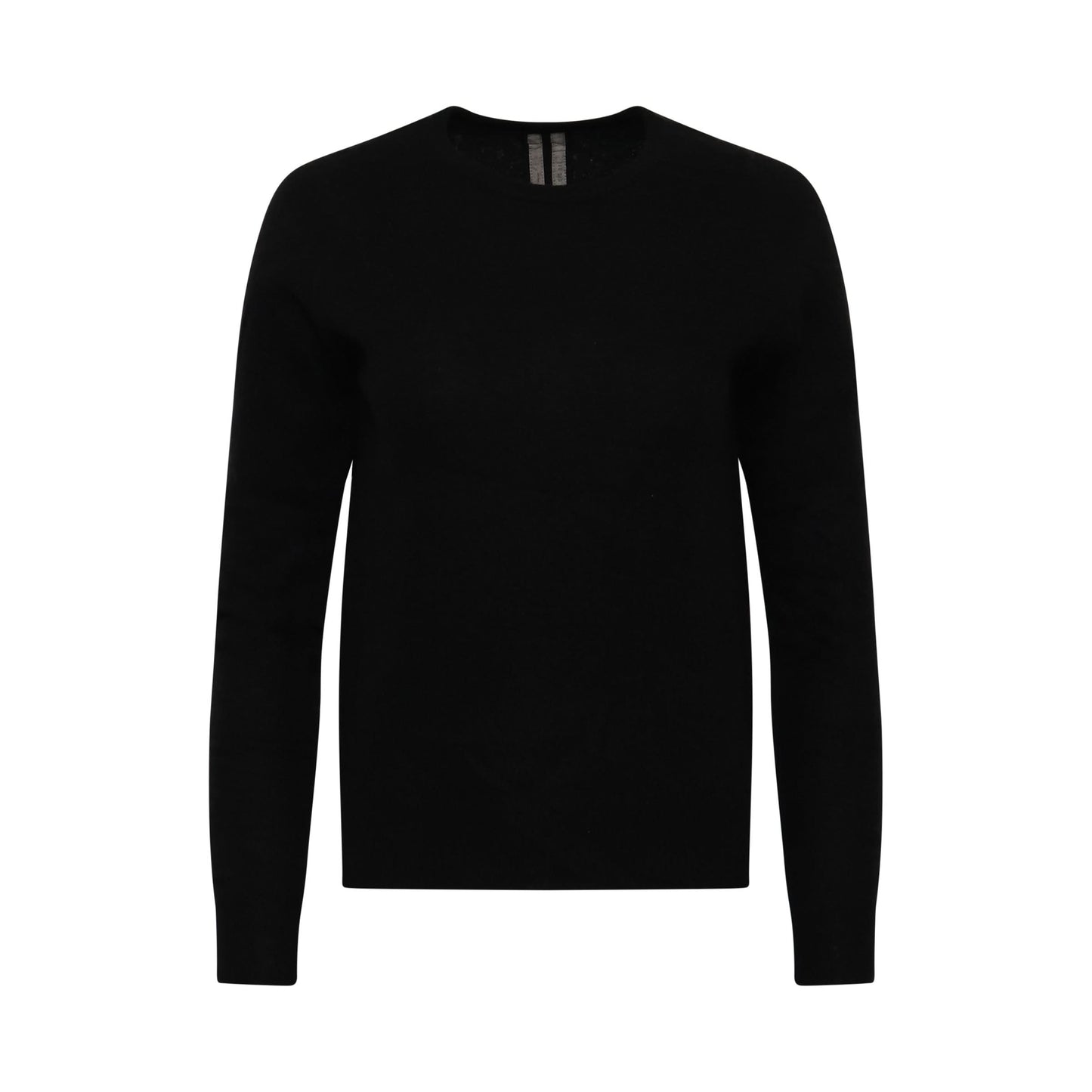 Round Neck Knit Sweater in Black