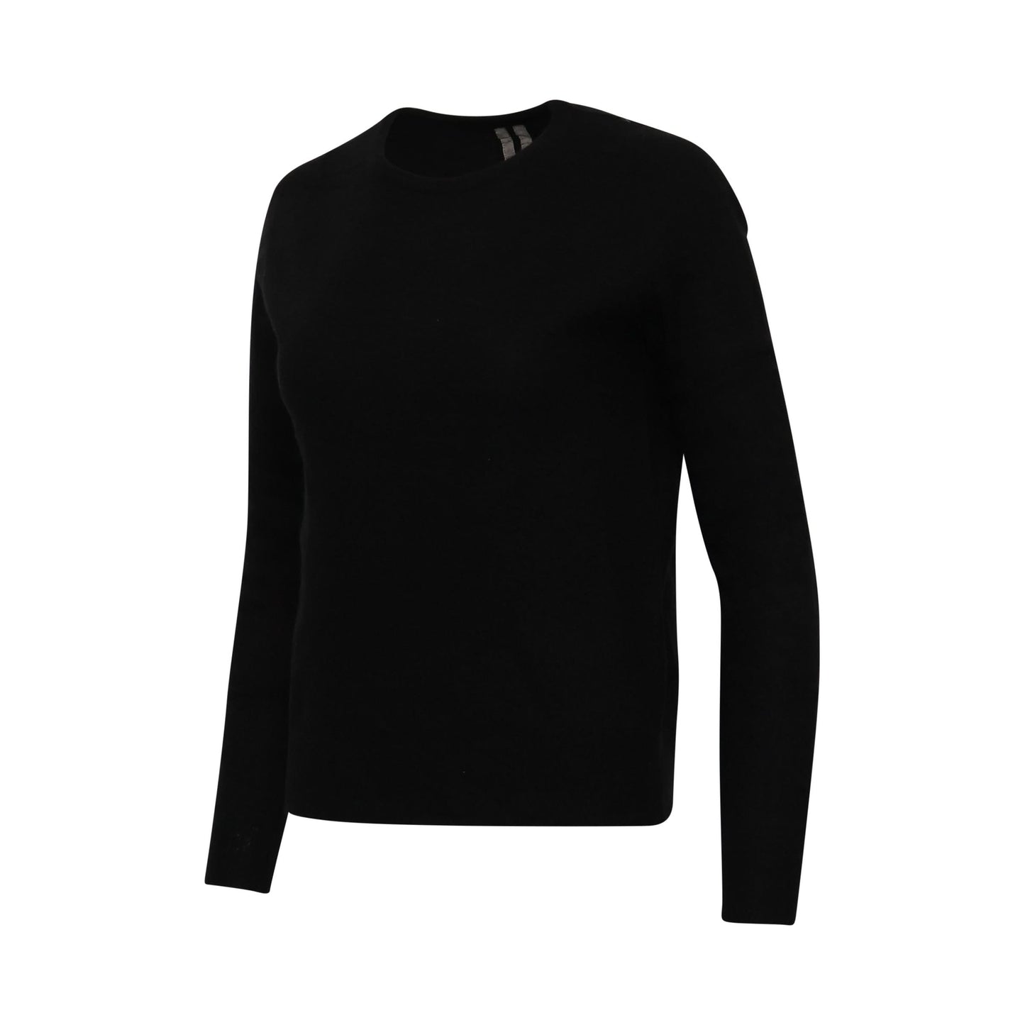 Round Neck Knit Sweater in Black