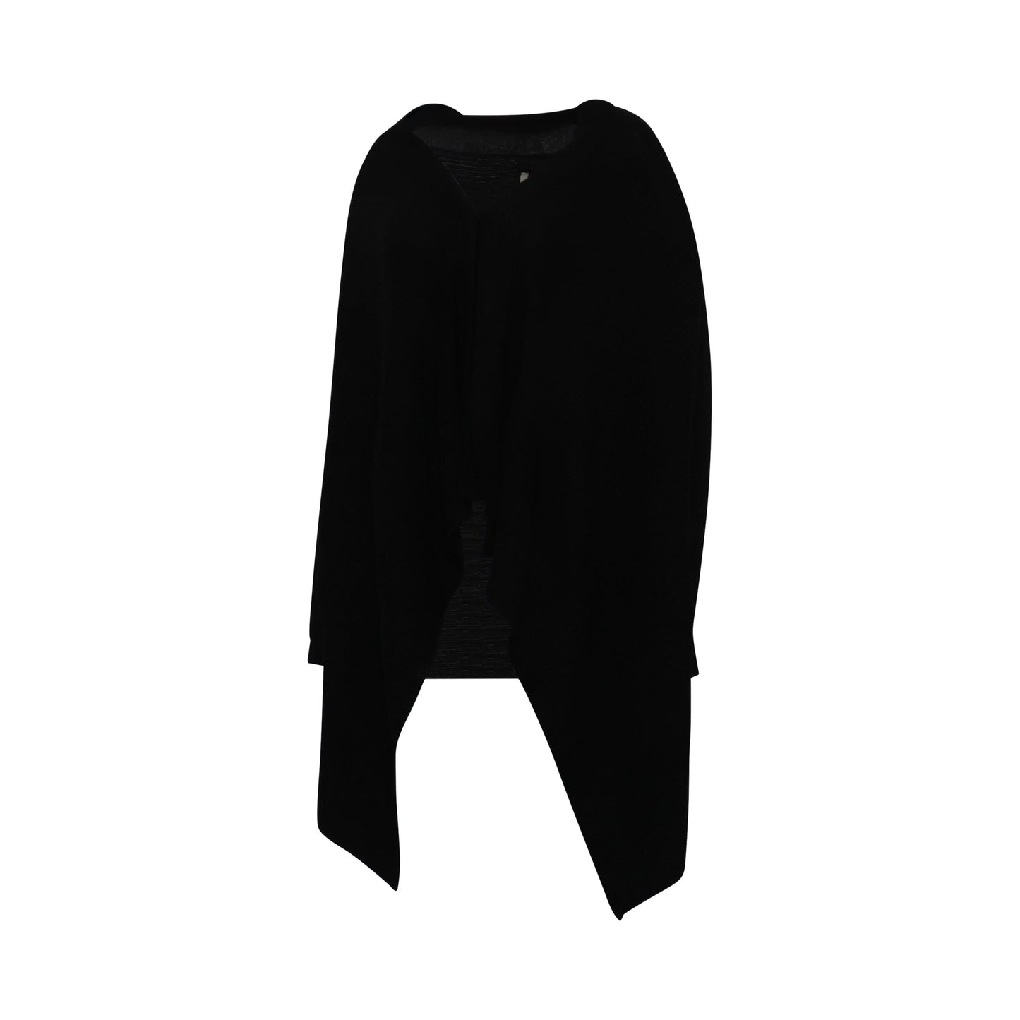 Medium Wrap Knit Cardigan in Black