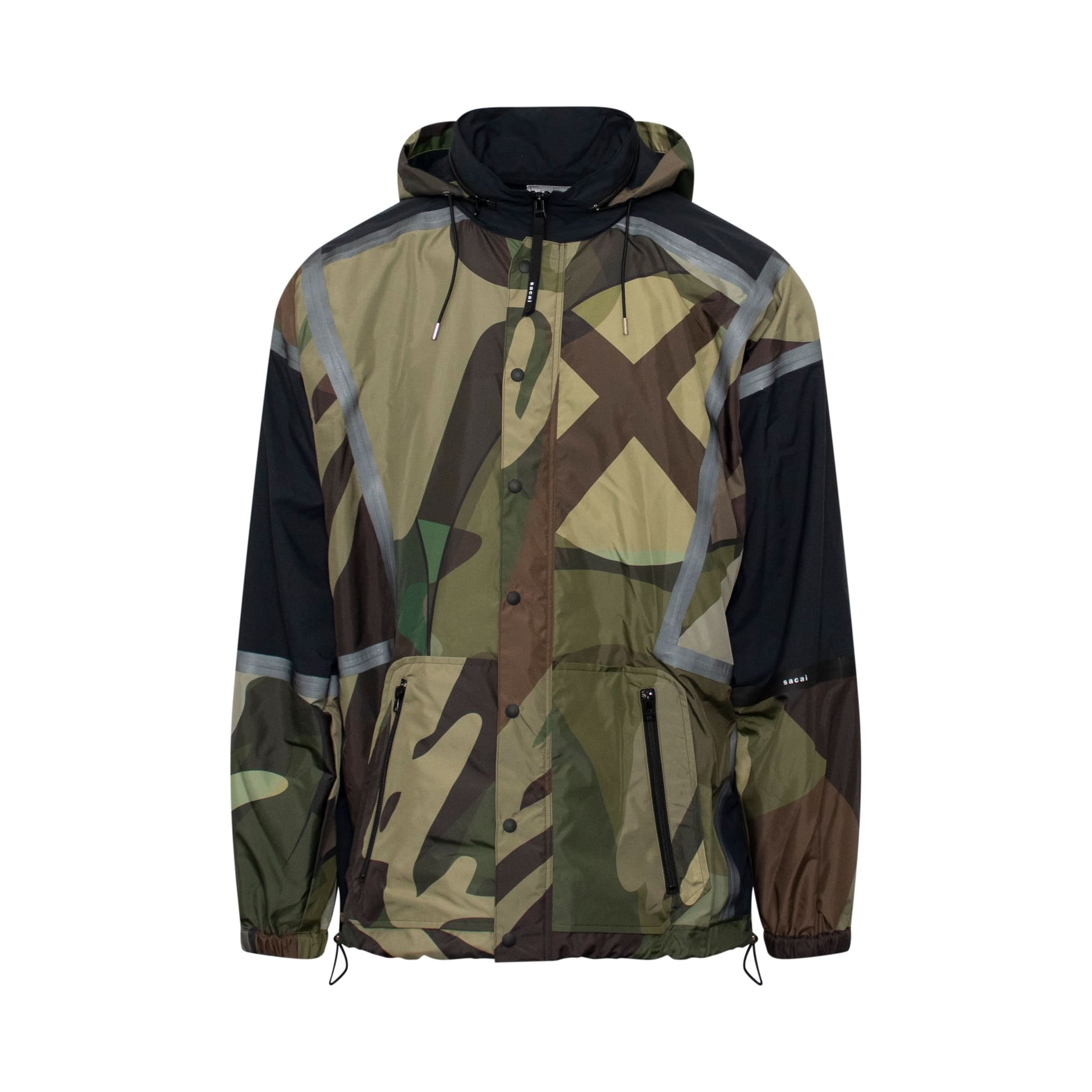 Kaws Print Windbreaker in Camouflage