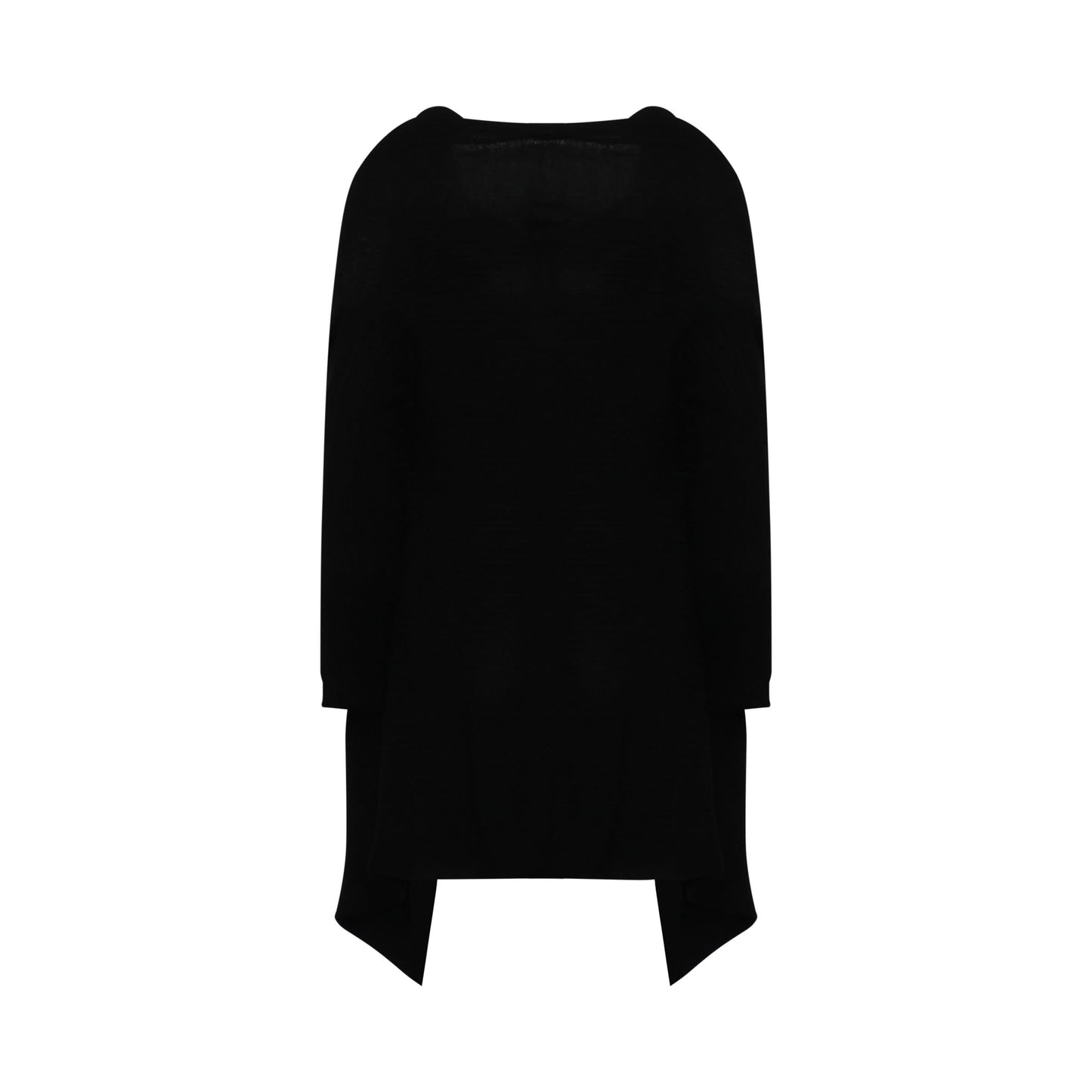 Medium Wrap Knit Cardigan in Black