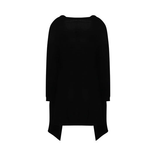 Medium Wrap Knit Cardigan in Black