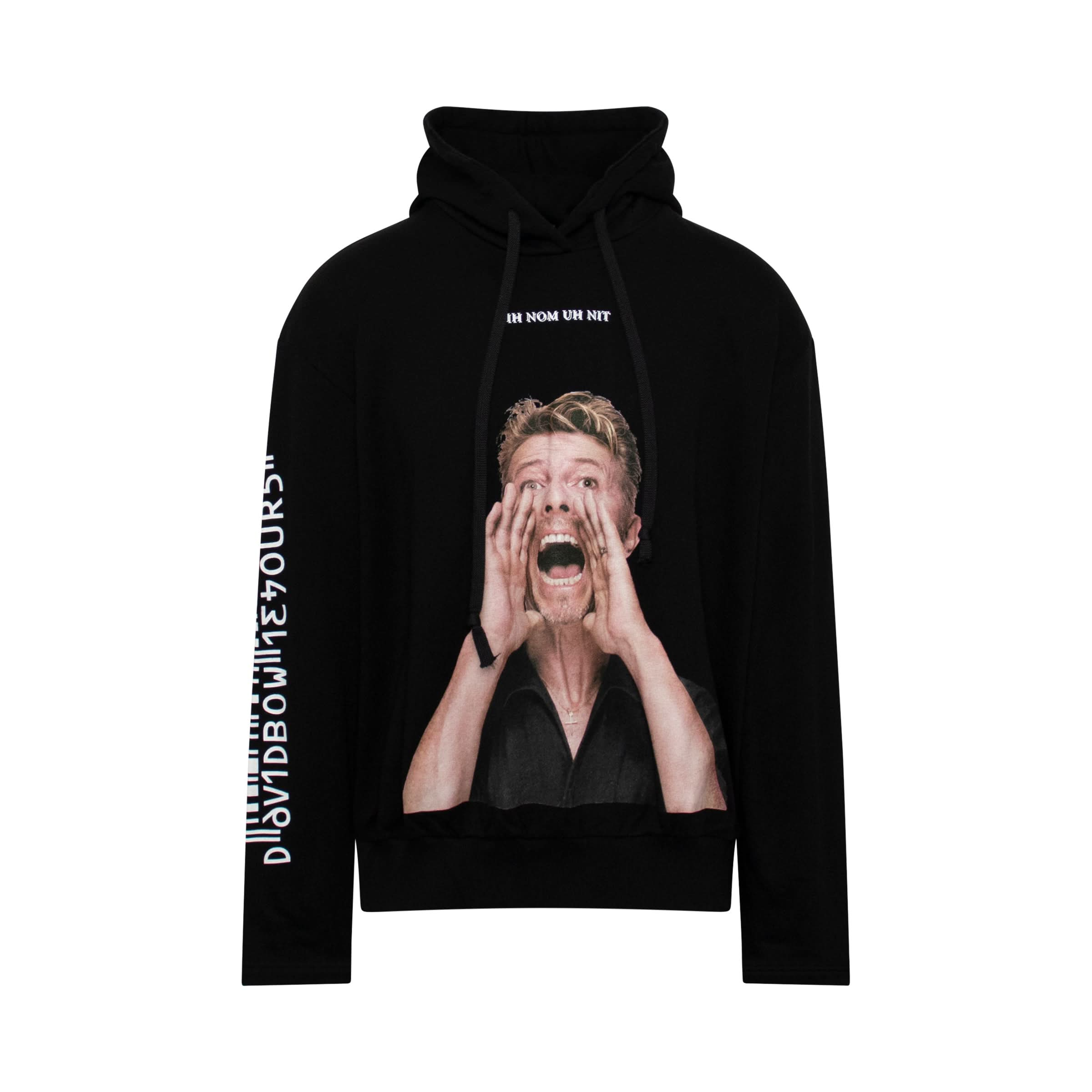 David Bowie Scream Hoodie in Black