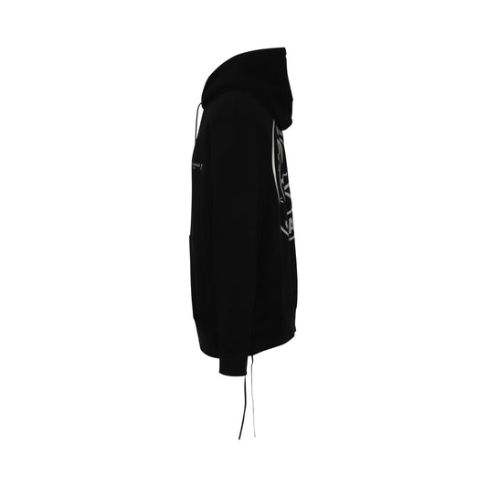 High Reflective Logo Hoodie in Black