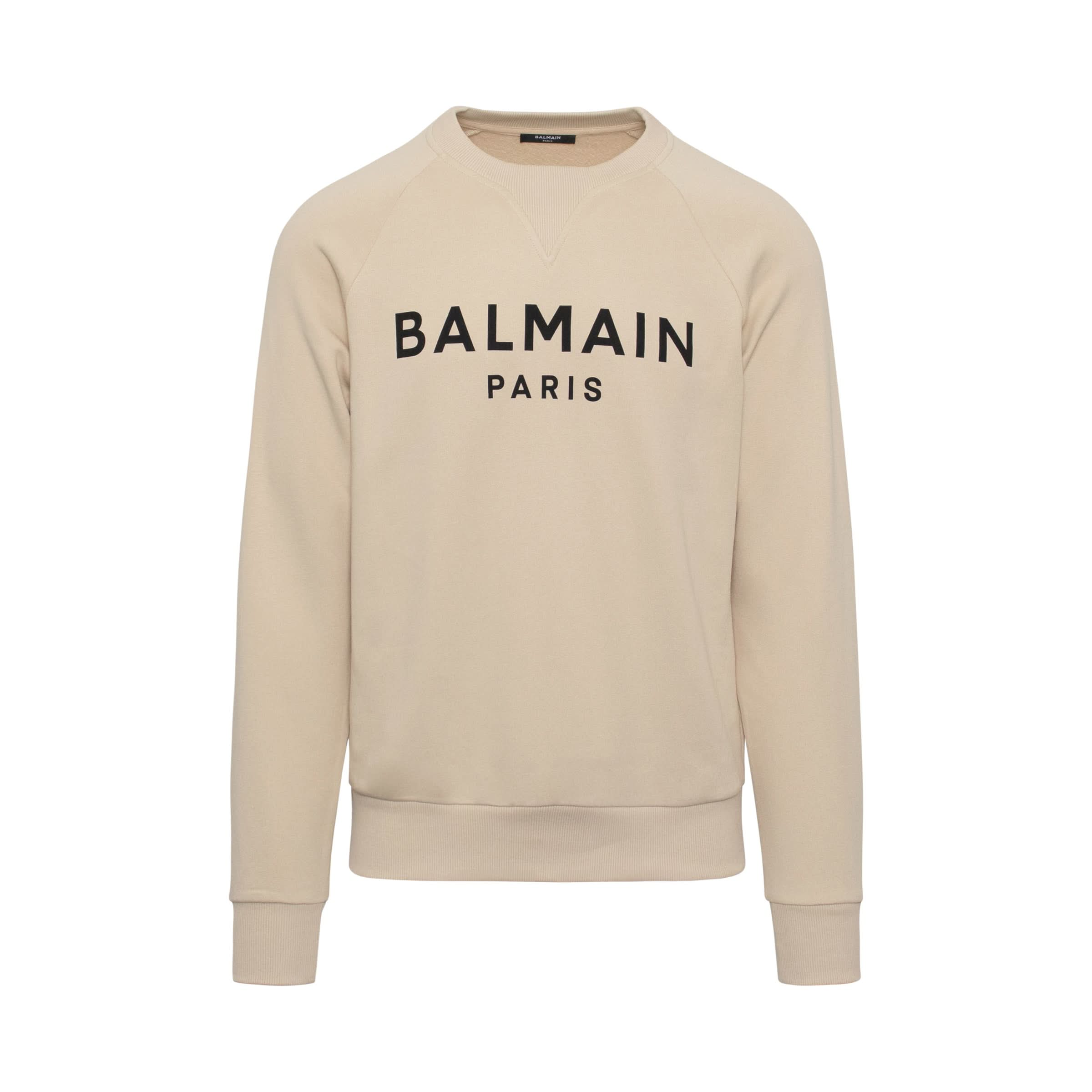 Classic Logo Print Sweatshirt in Ivory