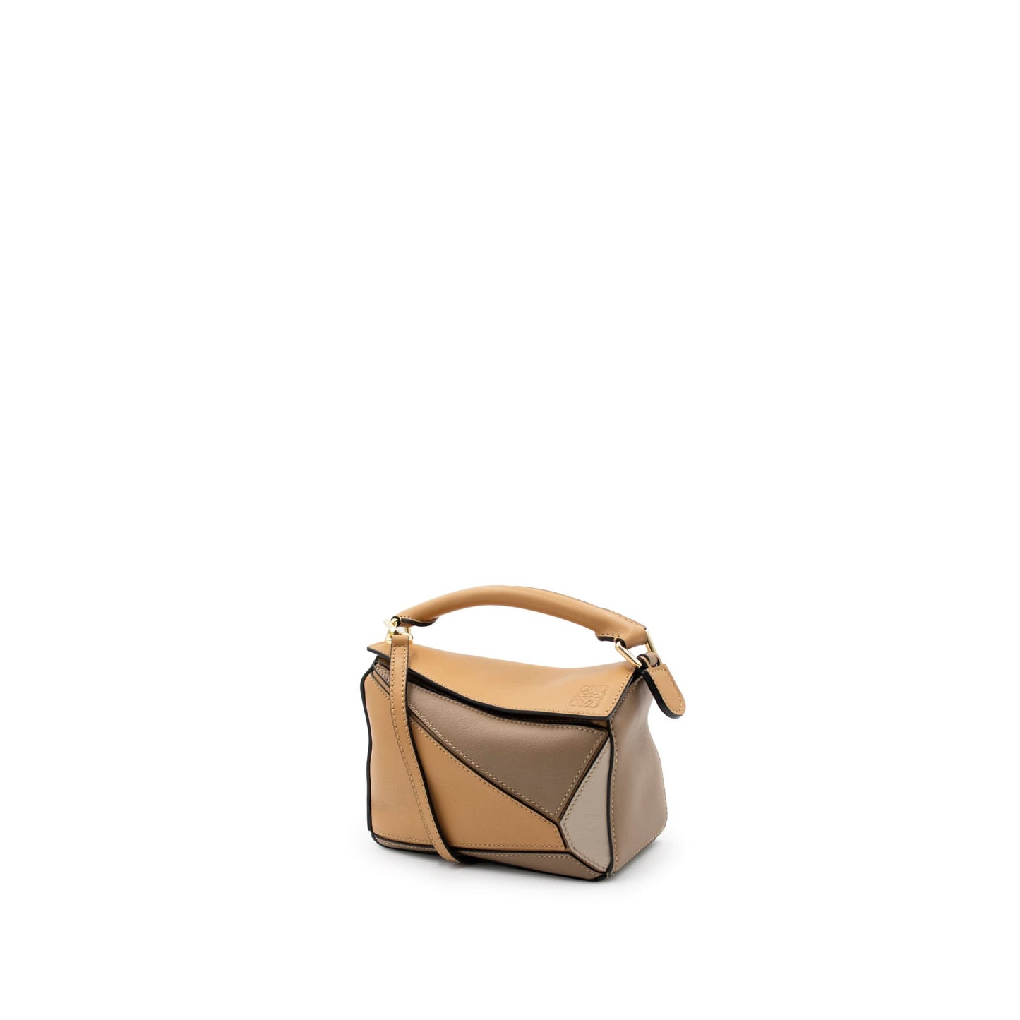 Mini Puzzle Bag in Classic Calfskin in Warm Desert