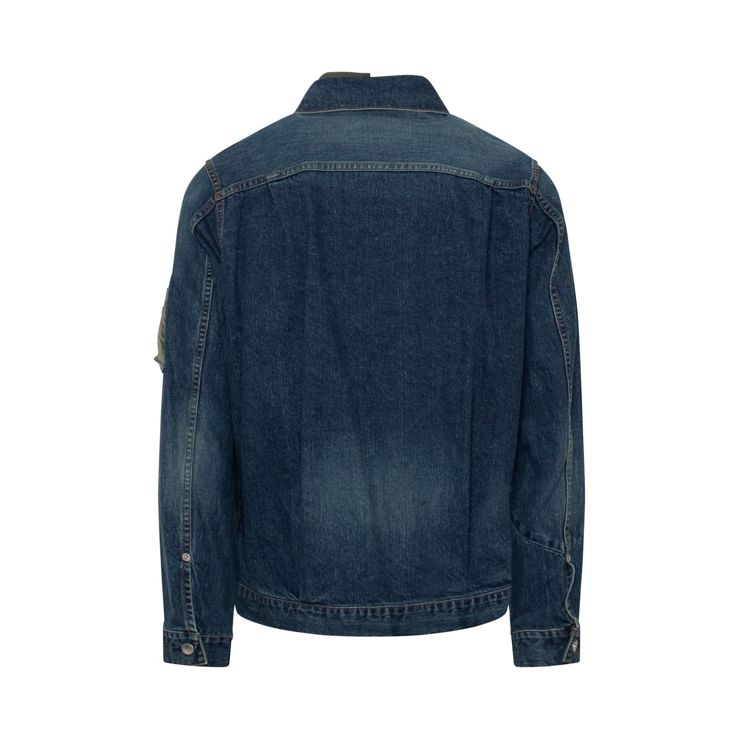 Denim Blouson Jacket in Blue