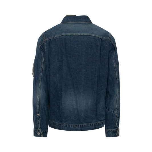 Denim Blouson Jacket in Blue