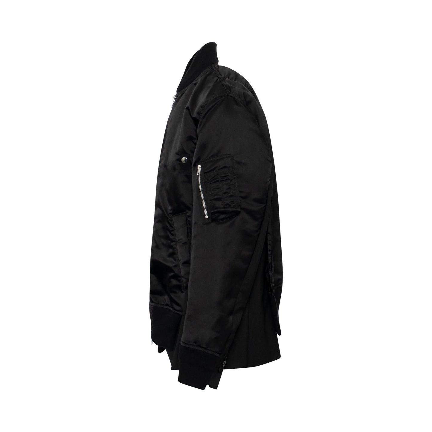 Suiting Blouson Jacket in Black