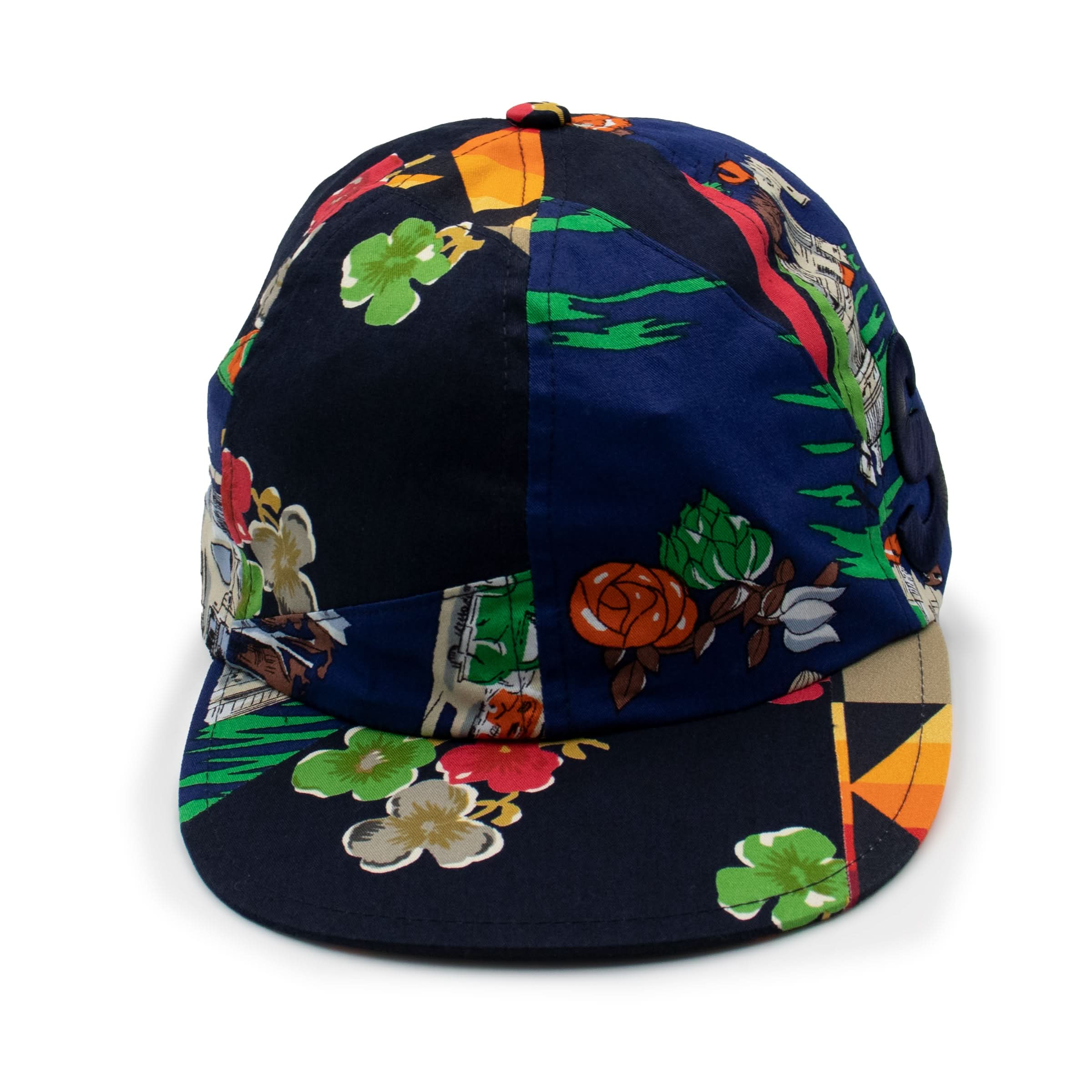 Archive Print Mix Cap in Navy