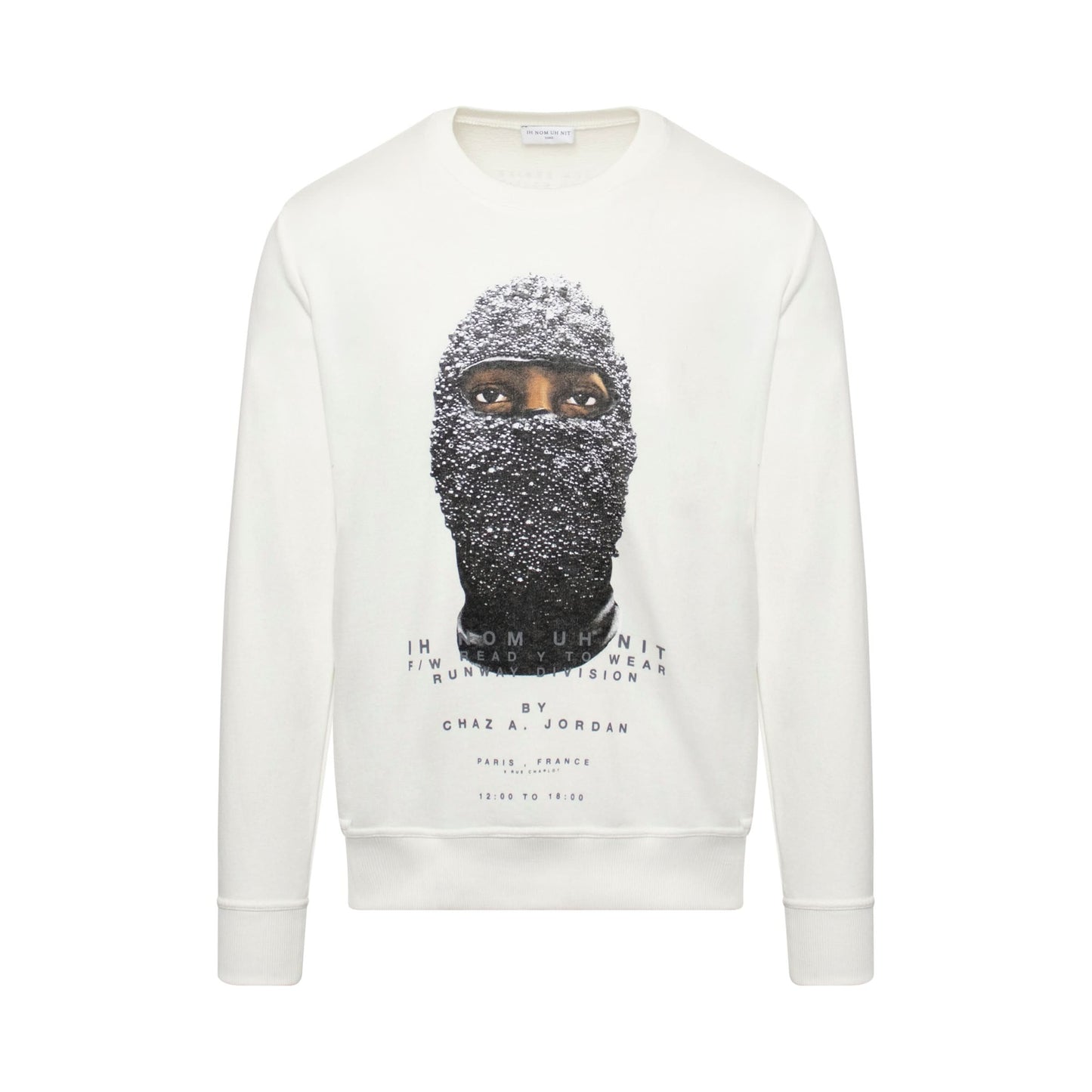 Mask L.E Quote Sweatshirt in White