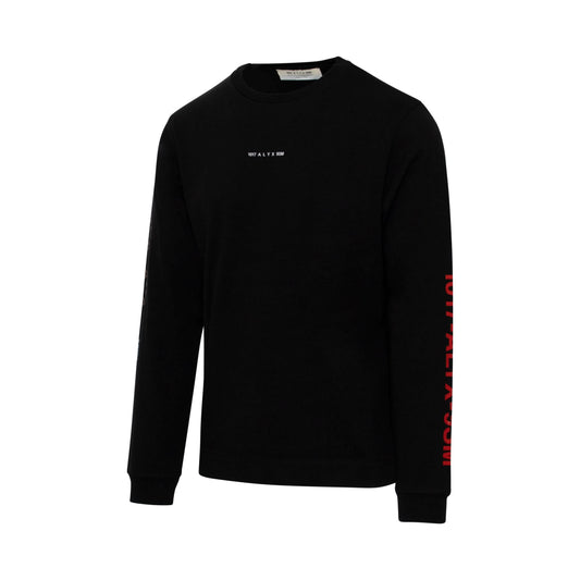 Sphere Logo Long Sleeve T-Shirt in Black