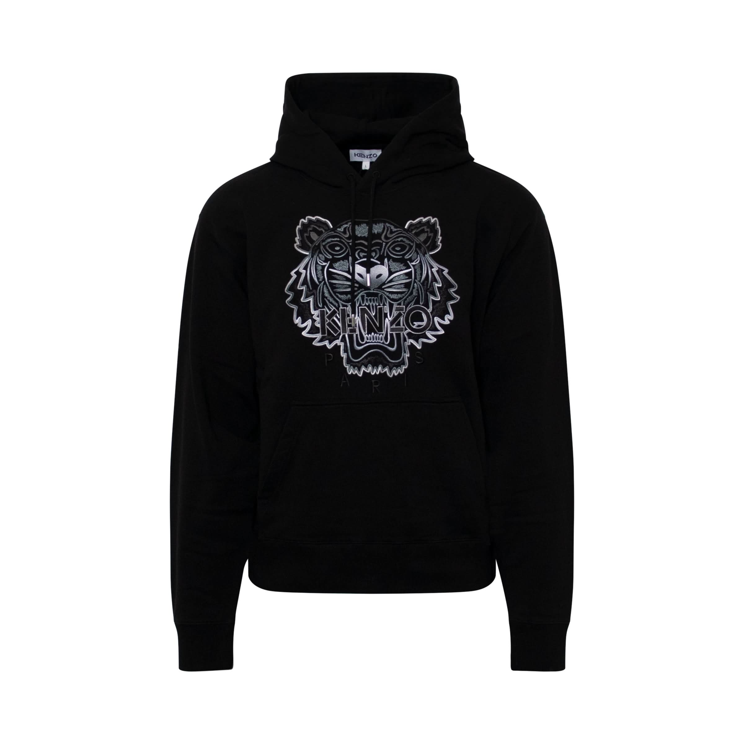 Kenzo Classic Tiger Hoodie in Black Colour