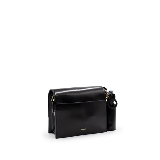 S Satchel Bag in Black