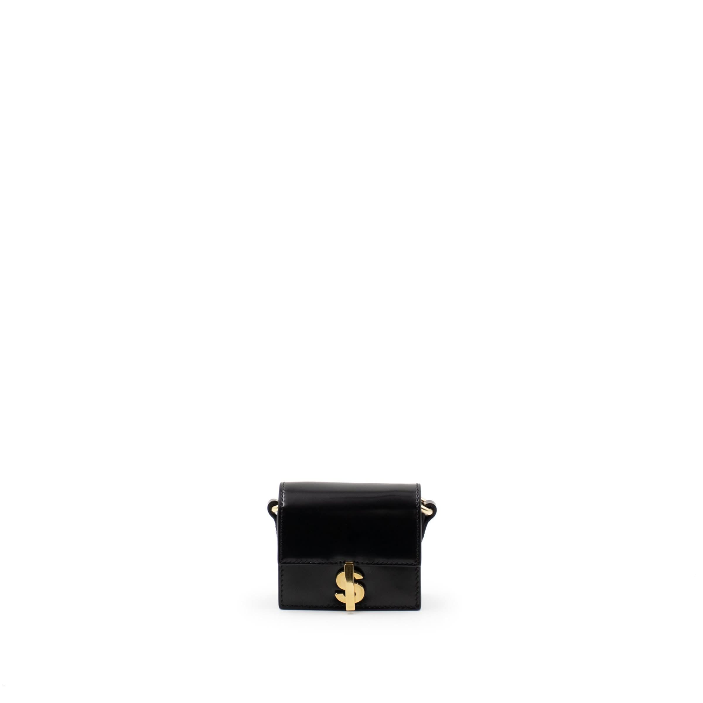 Micro Satchel Bag in Black