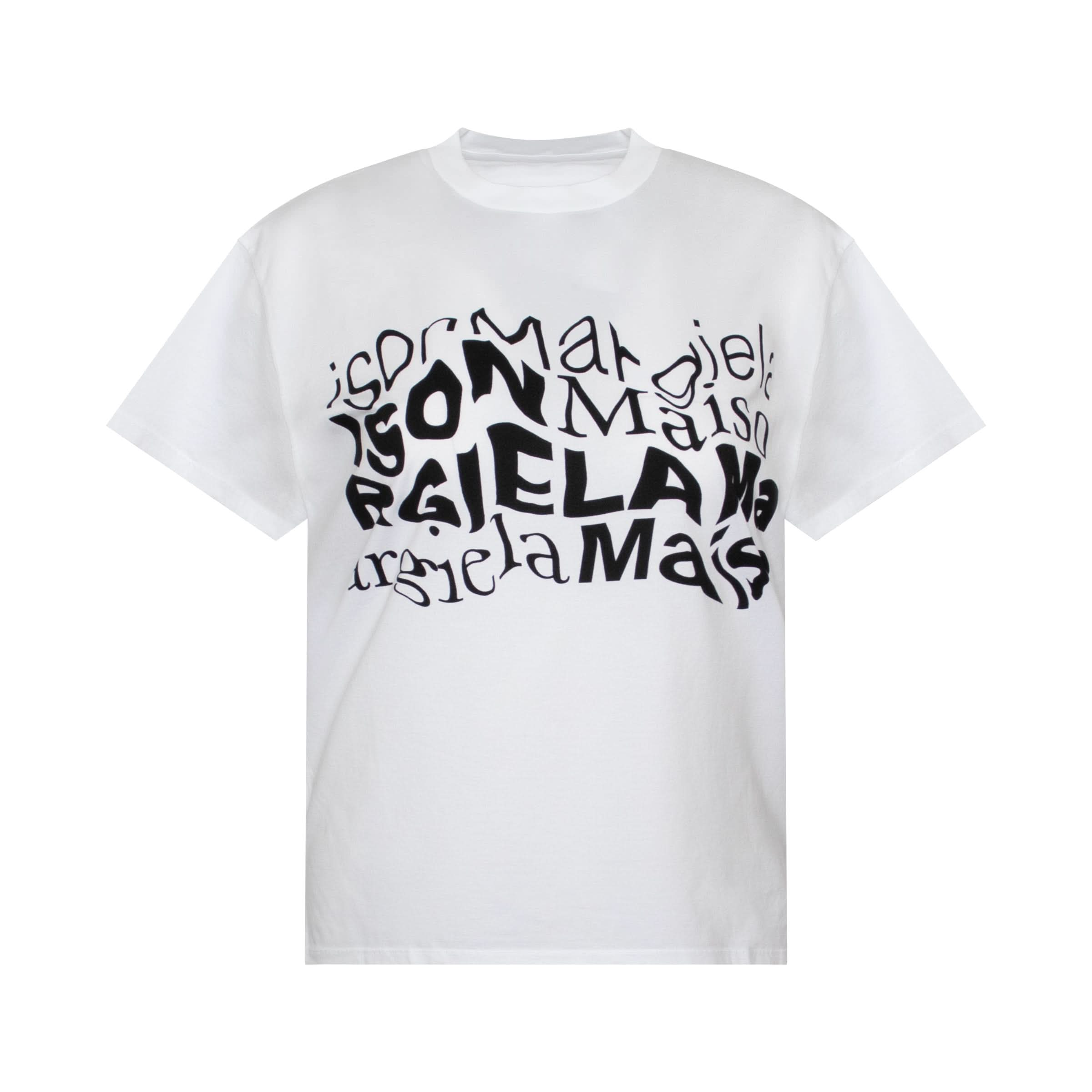 Distorted Logo T-Shirt in White