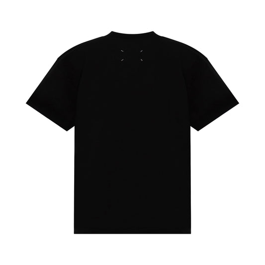 Logo Printed T-Shirt in Washed Black