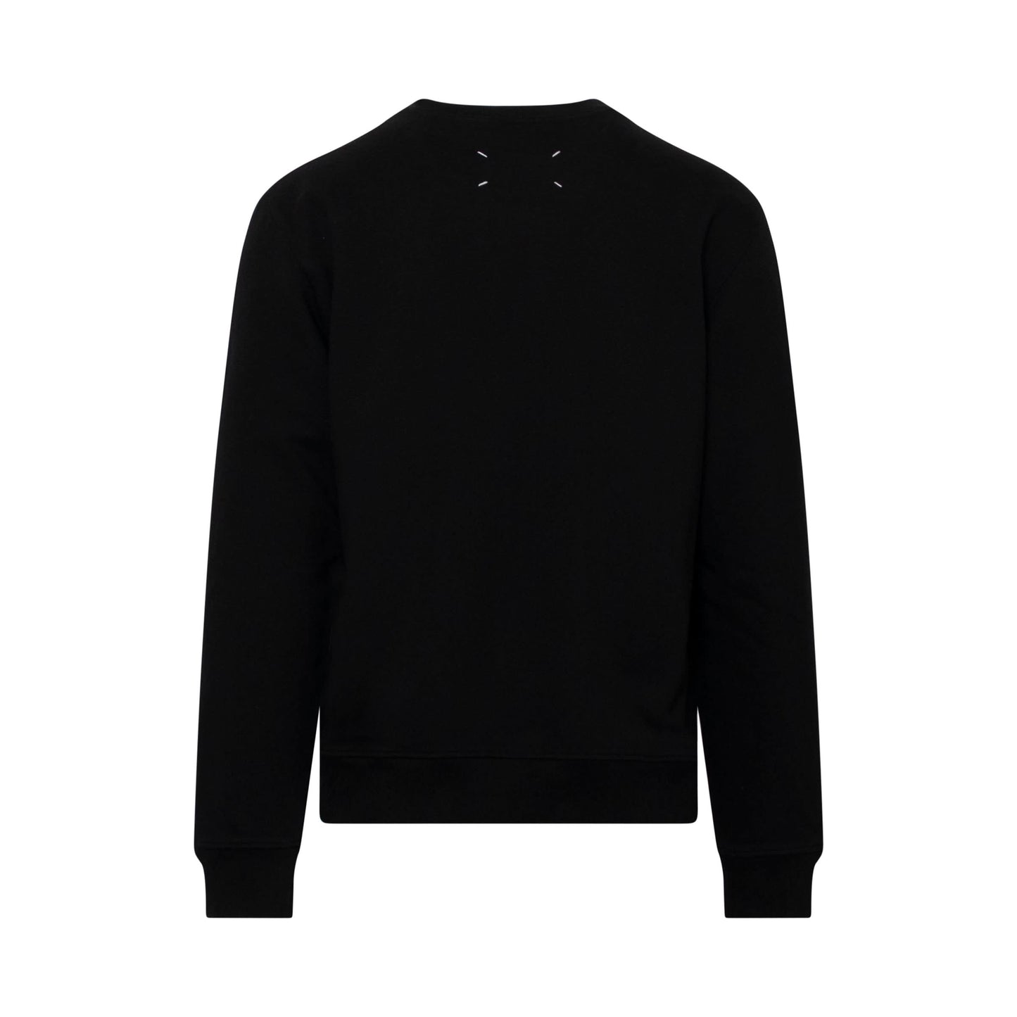 Number Print Logo Sweatshirt in Black