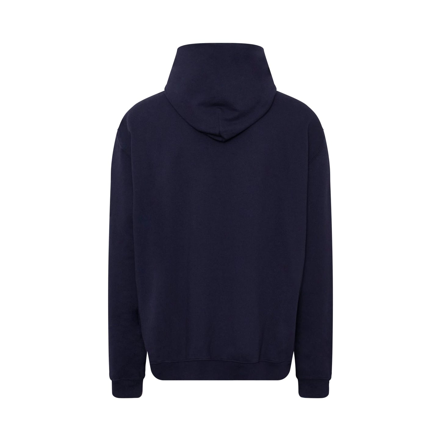 Embroidered Logo Hoodie in Indigo