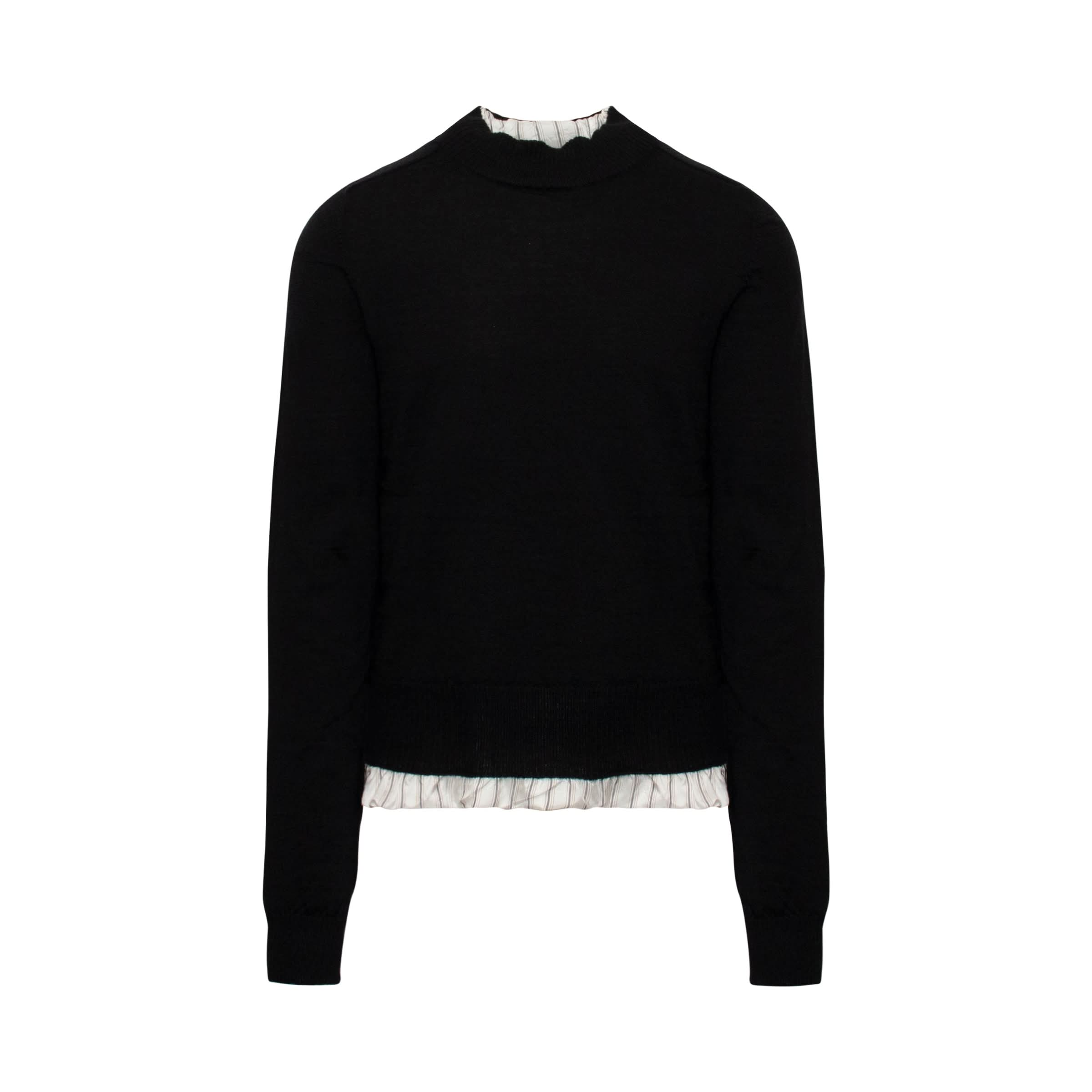 Ripped Detail Knitwear in Black