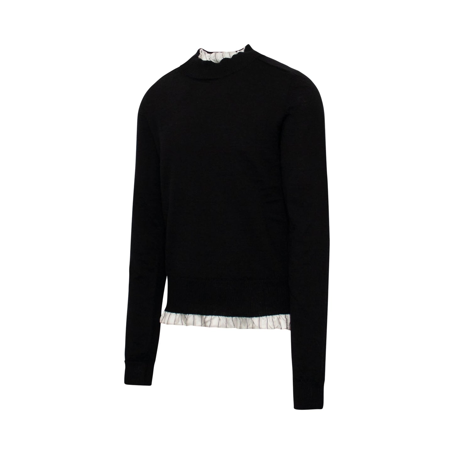 Ripped Detail Knitwear in Black