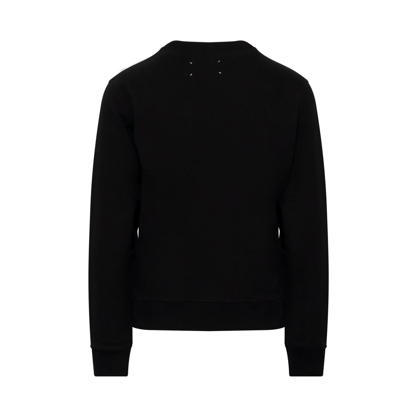 Flip Embroidered Logo Sweatshirt in Black