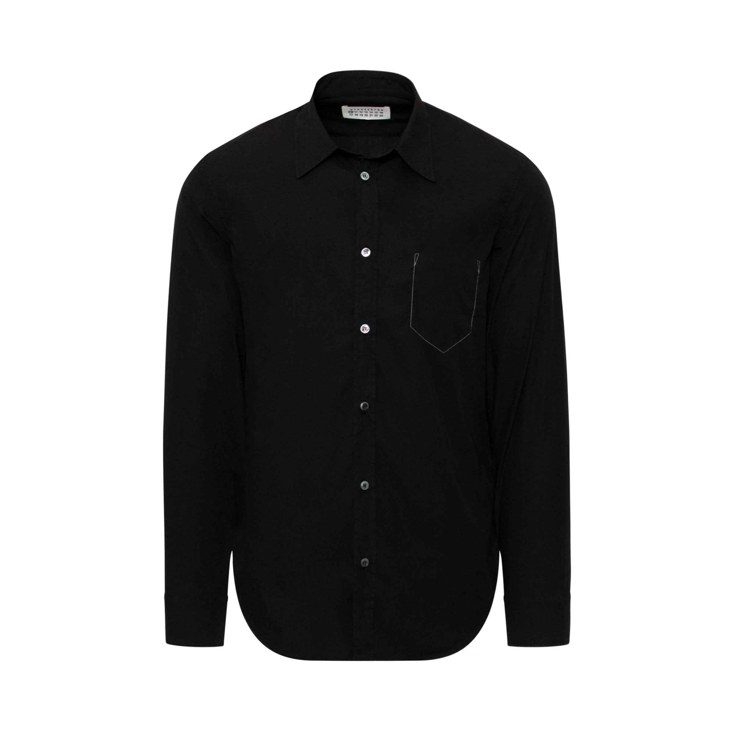 Stitching Details Shirt in Anthracite